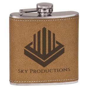 6oz Leather Flask 