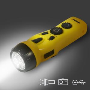 Flashlight Radio and USB Charger 