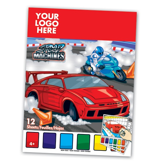 Car Racing Themed Paint Books