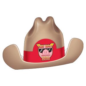 Customized Logo Paper Cowboy Hat 