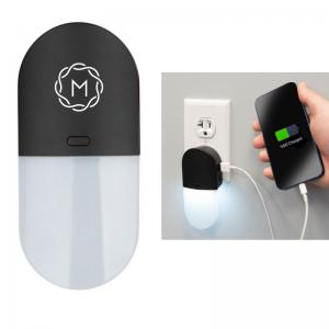 Boston Wall Charger with Nightlight