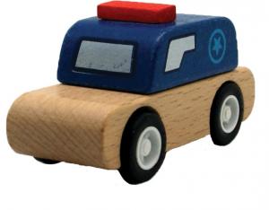 Speedy Wooden Police Car Toy