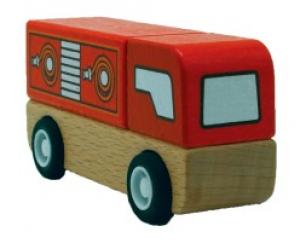 Rescue Wooden Fire Truck Toy