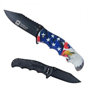Pocket Knife With US Flag And Eagle