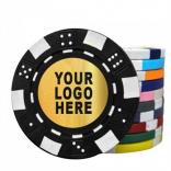 Promotional Gold Foil Stamped Poker Chips 