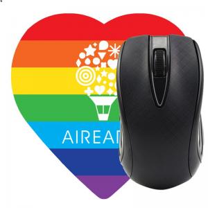 Heart Shaped Pride Mouse Pad 