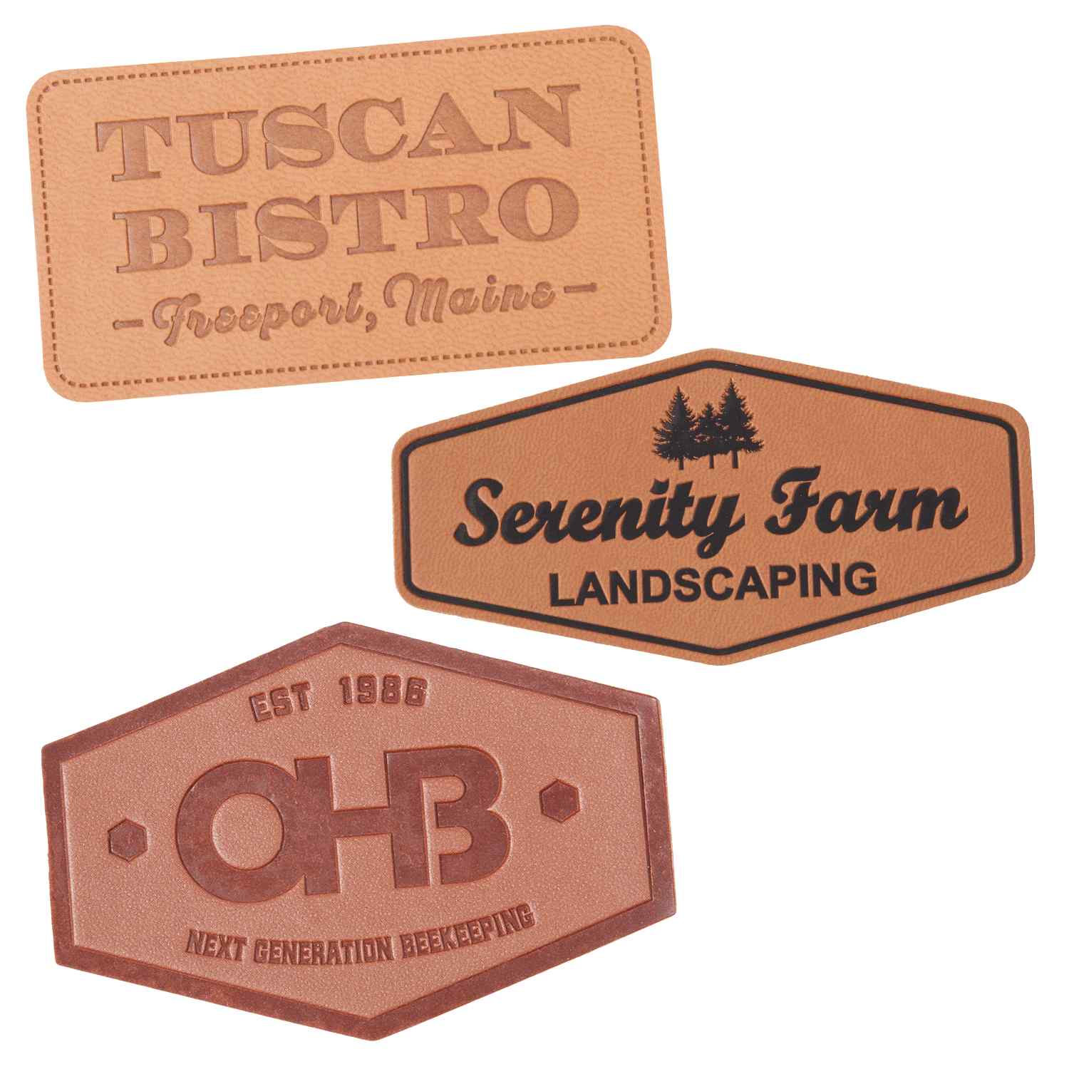 Promotional Faux Leather Patches