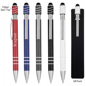 Spin Top Fidget Pen with Stylus 