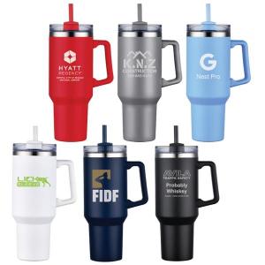 40oz Dolphin Vacuum Insulated Tumbler with Handle 