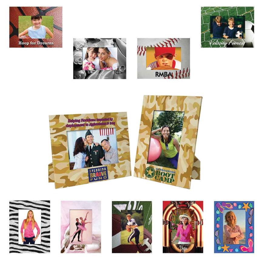 4x6 Preprinted Themed Paper Photo Frames