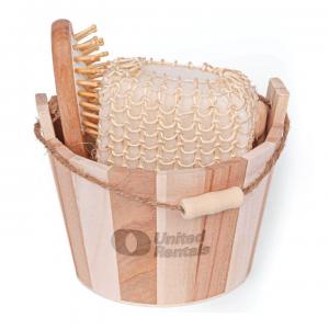 Bamboo Bucket Massage Bath Set