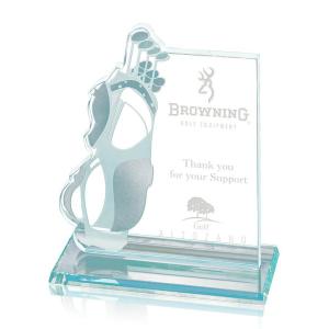 Jade Glass Golf Bag Award
