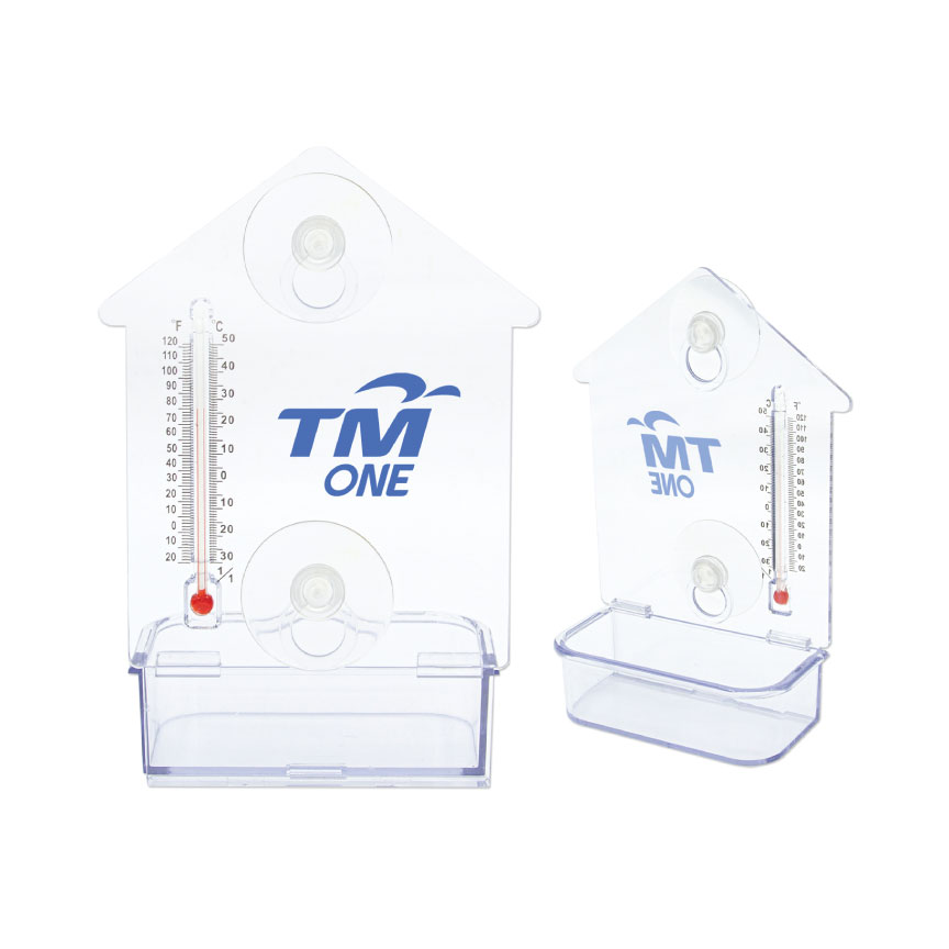 House Shaped Bird Feeder Thermometer