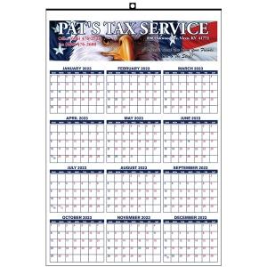 Year On A Page Wall Calendar 