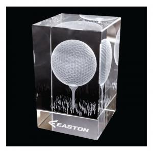 3D Crystal Golf Graphic Block