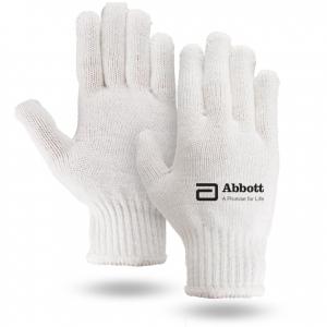 White Knit Gloves 