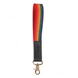 Rainbow Wrist Strap Keychain