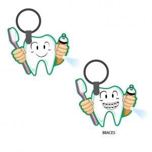 Dental Themed Custom Flashlight Keychain