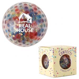 Rainbow Confetti Stress Ball