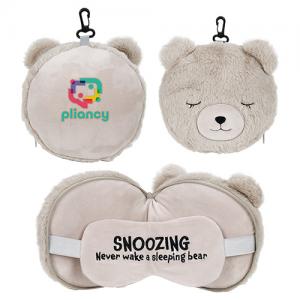 Comfort Pals 2-in-1 Pillow Bear Sleep Mask