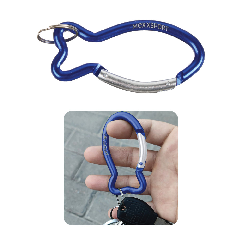 Promotional Fish Shaped Keychain & Carabiner