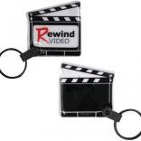 Director's Clapboard Shaped Soft Touch Key Tag Lights