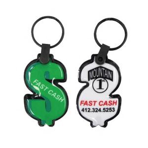 Dollar Sign Soft Touch Key Tag Light