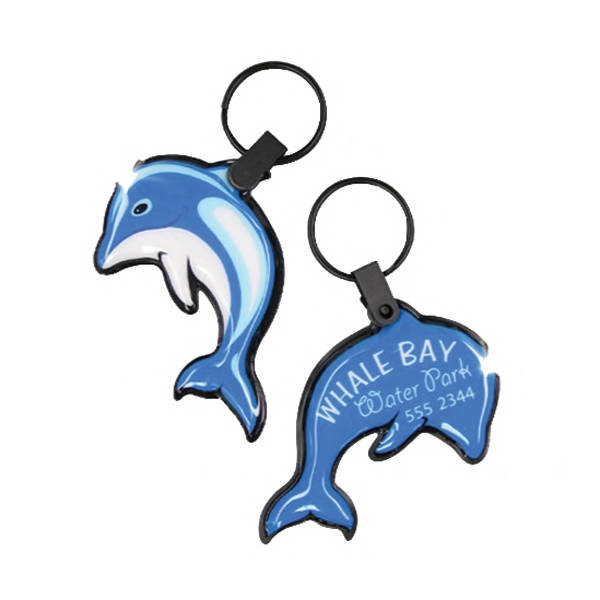 Dolphin Shaped Soft Touch Key Tag Light