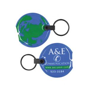 World Shaped Key Tag Lights