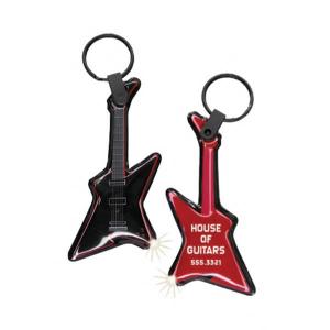 Rock Guitar Shaped Soft Touch Key Tag Light