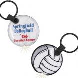Volleyball Shaped Key Tag Light