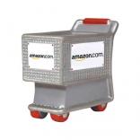 Grocery Store Silver Mesh Shopping Cart Stress Reliever