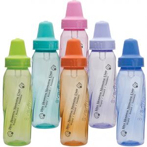 8 oz Rainbow BPA Free Evenflo Baby Bottles