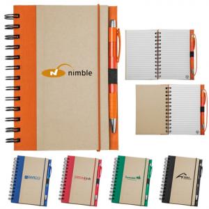 Recycled Notebook with Translucent Pen