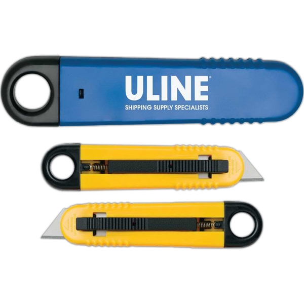 Custom Imprinted Safety Box Cutter for Righties or Lefties