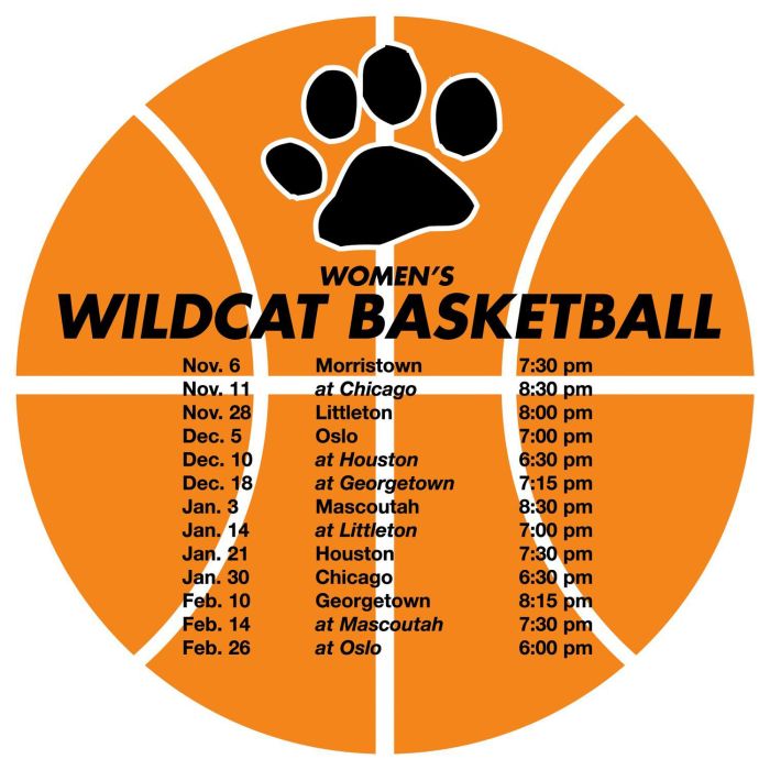 Personalized Basketball Sports Schedule Magnet