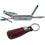 Stainless Steel Nail Clipper Multi-Tool in Leather Case