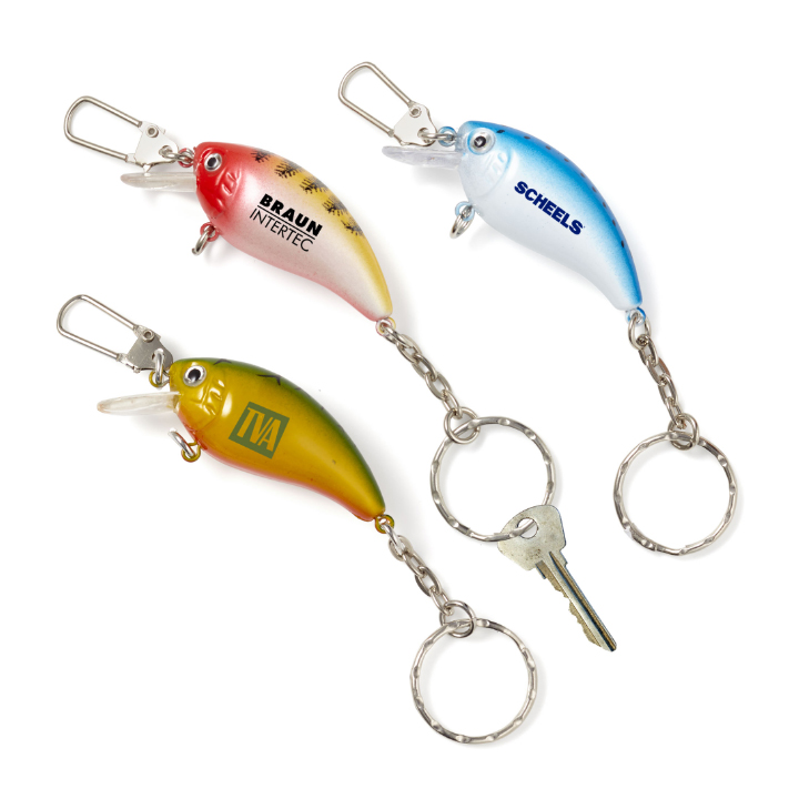 Fishing Lure Key Chain Assorted Styles