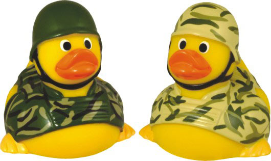 Custom Imprinted Camo Soldier Duck