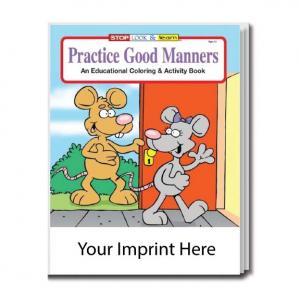 &quot;Practice Good Manners&quot; Coloring Book