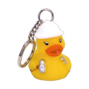 Construction Duck Keychain