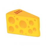Cheese Wedge with Holes Stress Reliever
