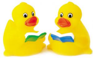 Reading Rubber Duck with Book