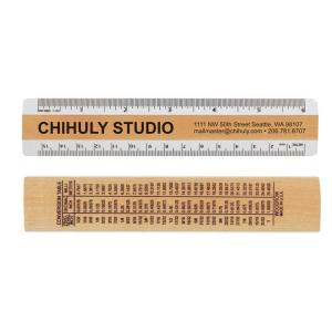 6&quot; Double Bevel Maple Ruler for Architects and Civil Engineers