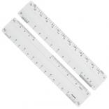 6" Plastic Four Bevel Ruler for Architects and Civil Engineers