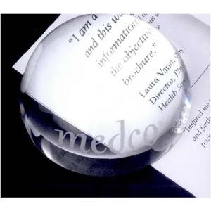 Crystal Dome Paperweight Magnifier