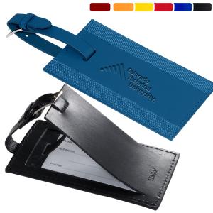 Sporty Leather Luggage Tag