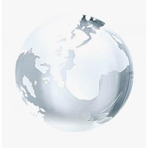 Globe Shaped Glass Paperweight 
