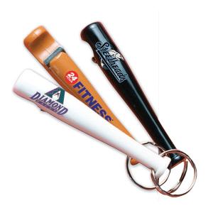 Baseball Bat Bottle Opener Key Tag