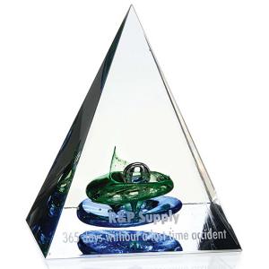 Pyramid Of Success Art Glass Award 